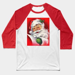 Vintage Santa Claus Naughty List Baseball T-Shirt